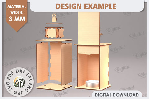 Celestial Lanterns Laser Cut Bundle. Sun And Moon Decor SVG SVG Evgenyia Guschina 