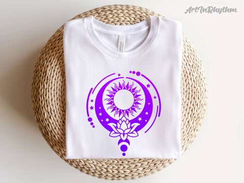 Celestial Lotus svg / Mystical Lotus svg SVG Artinrhythm shop 