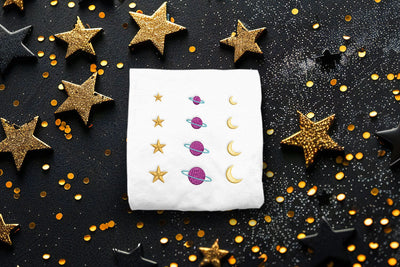 Celestial Moon and Stars Micro Embroidery Trio Embroidery/Applique DESIGNS Risa Rocks It 