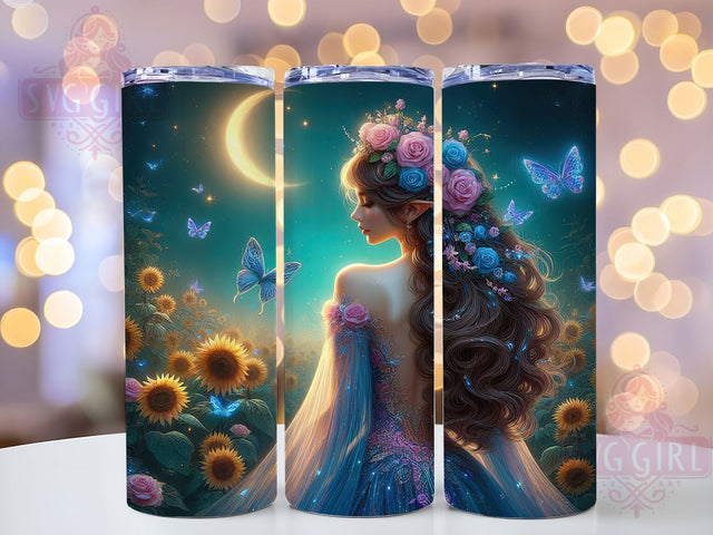 Celestial Moon Magic Tumbler Wrap, Fairy Wings Tumbler, Boho Moon Phase Design, 20oz Sublimation Wrap, Mystical Tumbler Design, Spiritual Boho Cup, Moon Magic Tumbler Sublimation SvggirlplusArt 