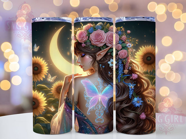 Celestial Moon Magic Tumbler Wrap, Fairy Wings Tumbler, Boho Moon Phase Design, 20oz Sublimation Wrap, Mystical Tumbler Design, Spiritual Boho Cup, Moon Magic Tumbler Sublimation SvggirlplusArt 