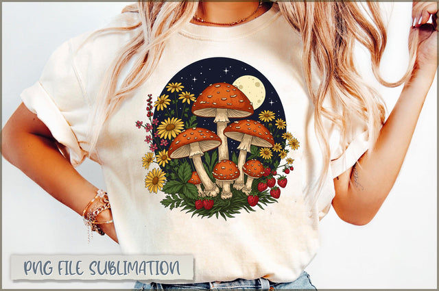 Celestial Moon Mushroom Sublimation Sublimation Shetara Begum 