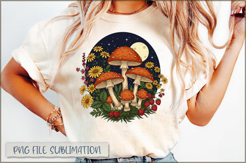 Celestial Moon Mushroom Sublimation Sublimation Shetara Begum 