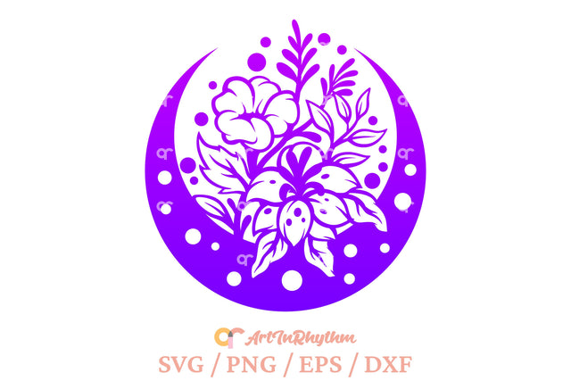 Celestial moon svg, Mystical Moon svg SVG Artinrhythm shop 