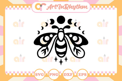 Celestial Moth svg / Mystical Moth svg SVG Artinrhythm shop 