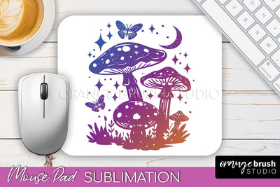 Celestial Mouse Pad PNG, Boho Mystical Mousepad Sublimation Sublimation OrangeBrushStudio 