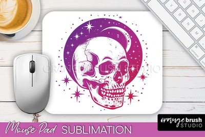 Celestial Mouse Pad PNG, Boho Mystical Mousepad Sublimation Sublimation OrangeBrushStudio 