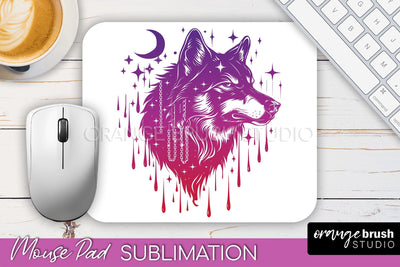 Celestial Mouse Pad PNG, Boho Mystical Mousepad Sublimation Sublimation OrangeBrushStudio 
