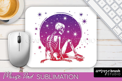Celestial Mouse Pad PNG, Boho Mystical Mousepad Sublimation Sublimation OrangeBrushStudio 