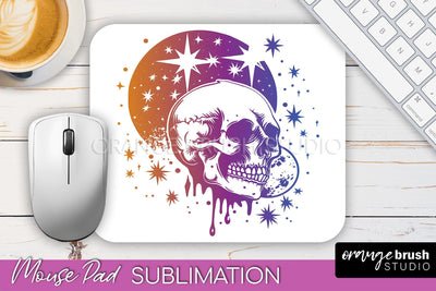 Celestial Mouse Pad PNG, Boho Mystical Mousepad Sublimation Sublimation OrangeBrushStudio 