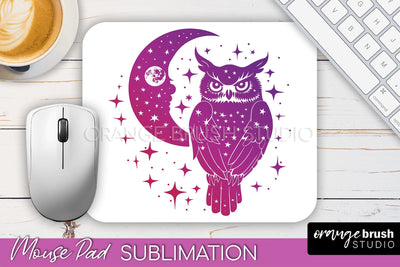 Celestial Mouse Pad PNG, Boho Mystical Mousepad Sublimation Sublimation OrangeBrushStudio 