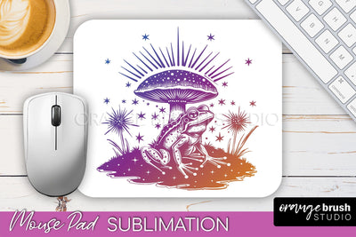 Celestial Mouse Pad PNG, Boho Mystical Mousepad Sublimation Sublimation OrangeBrushStudio 