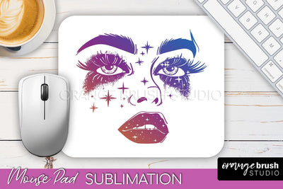 Celestial Mouse Pad PNG, Boho Mystical Mousepad Sublimation Sublimation OrangeBrushStudio 