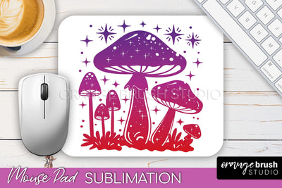 Celestial Mouse Pad PNG, Boho Mystical Mousepad Sublimation Sublimation OrangeBrushStudio 