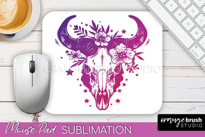 Celestial Mouse Pad PNG, Boho Mystical Mousepad Sublimation Sublimation OrangeBrushStudio 