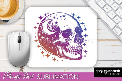 Celestial Mouse Pad PNG, Boho Mystical Mousepad Sublimation Sublimation OrangeBrushStudio 