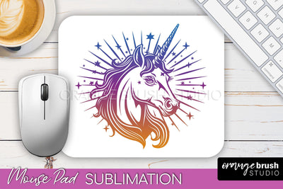 Celestial Mouse Pad PNG, Boho Mystical Mousepad Sublimation Sublimation OrangeBrushStudio 