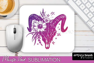 Celestial Mouse Pad PNG, Boho Mystical Mousepad Sublimation Sublimation OrangeBrushStudio 