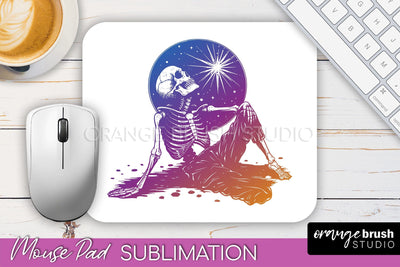Celestial Mouse Pad PNG, Boho Mystical Mousepad Sublimation Sublimation OrangeBrushStudio 