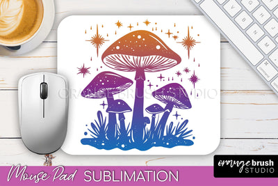 Celestial Mouse Pad PNG, Boho Mystical Mousepad Sublimation Sublimation OrangeBrushStudio 