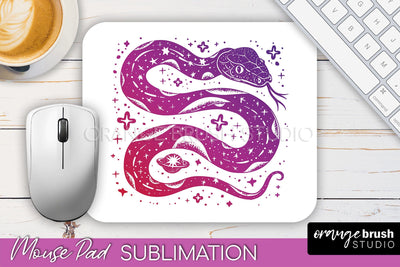 Celestial Mouse Pad PNG, Boho Mystical Mousepad Sublimation Sublimation OrangeBrushStudio 