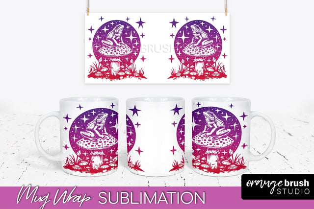 Celestial Mug Wrap PNG, Boho Mystical Coffee Mug Sublimation Sublimation OrangeBrushStudio 