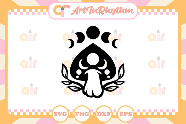 Celestial Mushroom svg / Mystical Mushroom svg SVG Artinrhythm shop 