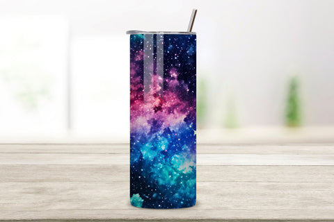 Celestial Nebula Glitz Ombre Tumbler Wrap, seamless wrap png Sublimation FloridPrintables 