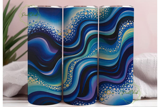 Celestial Night Sky 20oz Tumbler Wrap Sublimation PixelChick 