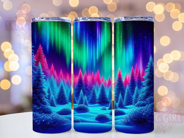 Celestial Northern Lights Tumbler, Aurora Borealis Tumbler, 20oz Sublimation Wrap, Night Sky Tumbler, Arctic Lights Tumbler, Celestial Tumbler Design, Glow in the Dark Tumbler Sublimation SvggirlplusArt 
