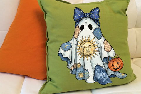 Celestial Patchwork Ghost PNG| Halloween Ghost Sublimation Png. Sublimation CosmosFineArt 