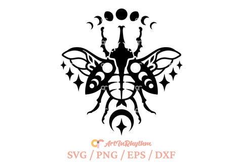 Celestial Rhino beetle svg SVG Artinrhythm shop 