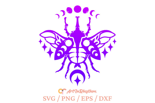 Celestial Rhino beetle svg SVG Artinrhythm shop 