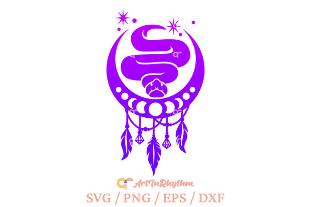 Celestial Snake svg, Mystical snake svg SVG Artinrhythm shop 
