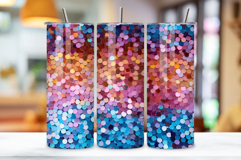 Celestial Spectrum Sparkle Tumbler wrap, Seamless Wrap PNG Sublimation FloridPrintables 