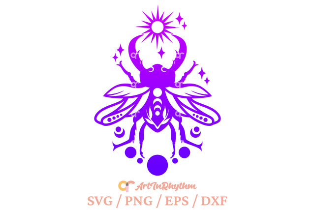 Celestial Stag Beetle svg SVG Artinrhythm shop 