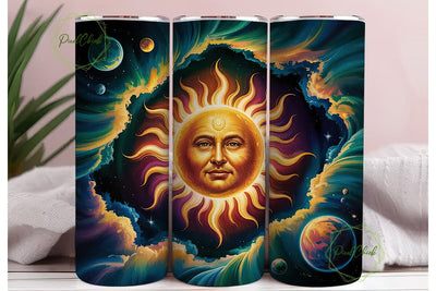 Celestial Sun 20oz Tumbler Wrap Sublimation PixelChick 