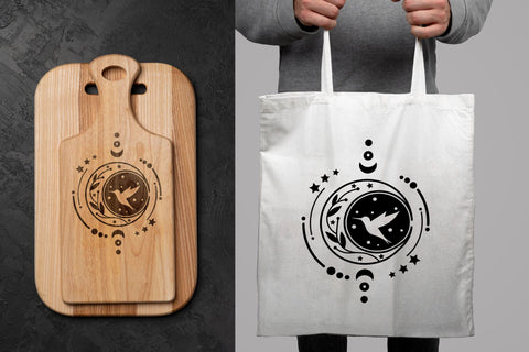 Celestial Sun and Moon svg, Hummingbird svg SVG Artinrhythm shop 