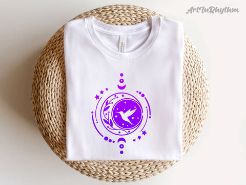 Celestial Sun and Moon svg, Hummingbird svg SVG Artinrhythm shop 