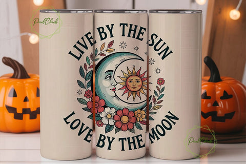 Celestial Sun & Moon 20oz Tumbler Wrap Sublimation PixelChick 