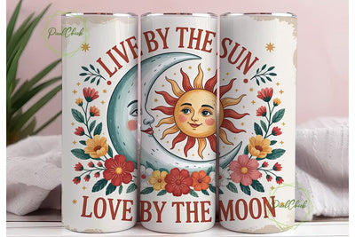 Celestial Sun & Moon 20oz Tumbler Wrap Sublimation PixelChick 