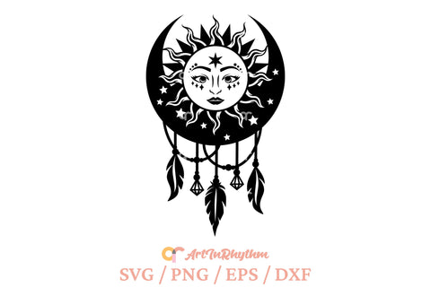 Celestial sun svg, Mystical sun svg SVG Artinrhythm shop 
