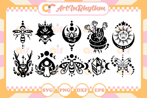 Celestial SVG bundle / Mystical SVG Bundle SVG Artinrhythm shop 