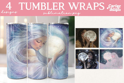 Celestial Tumbler Sublimation Sublimation Carla C Designs 