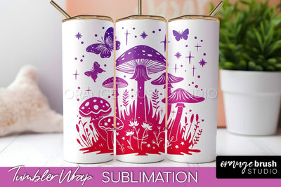 Celestial Tumbler Wrap, Boho Sublimation, Mystical Tumbler Sublimation OrangeBrushStudio 