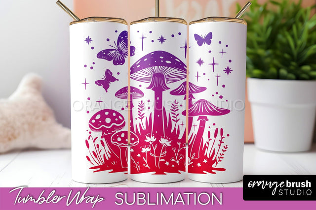 Celestial Tumbler Wrap, Boho Sublimation, Mystical Tumbler Sublimation OrangeBrushStudio 