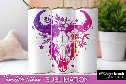 Celestial Tumbler Wrap, Boho Sublimation, Mystical Tumbler Sublimation OrangeBrushStudio 