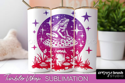 Celestial Tumbler Wrap, Boho Sublimation, Mystical Tumbler Sublimation OrangeBrushStudio 