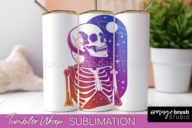 Celestial Tumbler Wrap, Boho Sublimation, Mystical Tumbler Sublimation OrangeBrushStudio 