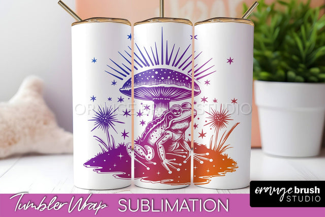 Celestial Tumbler Wrap, Boho Sublimation, Mystical Tumbler Sublimation OrangeBrushStudio 